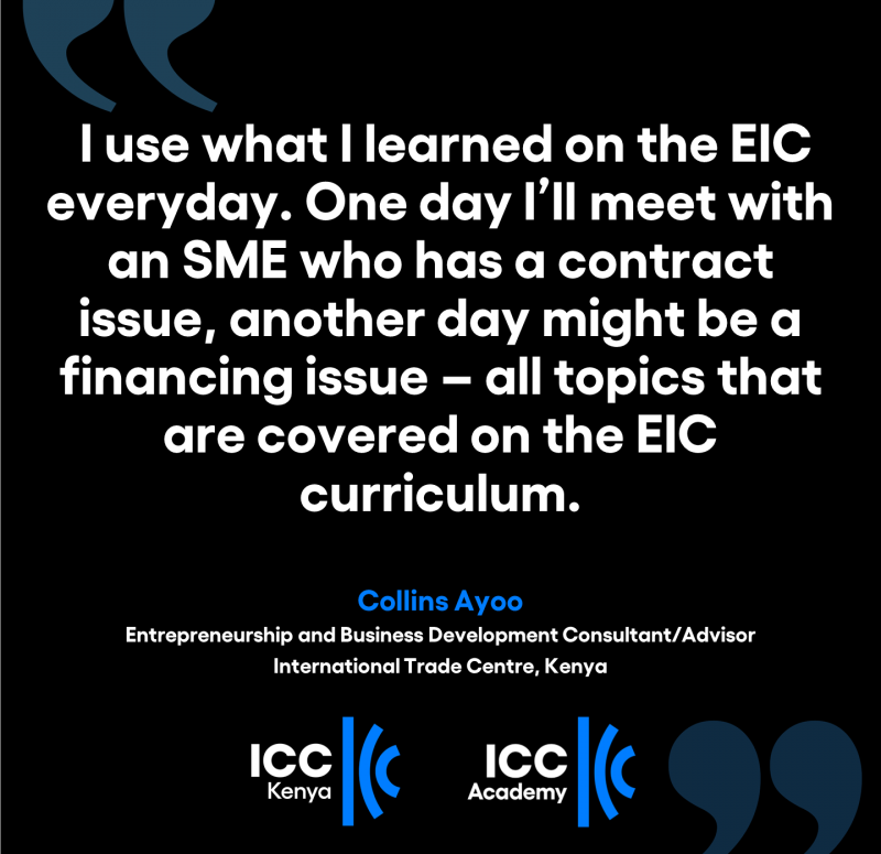EIC Testimonial ICC Kenya